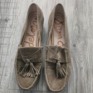 Sam Edelman Therese suede leather tassel loafers